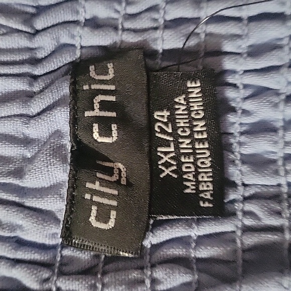 CITY CHIC Plus Size 24 Sweet‎ Paradise Off the Shoulder Linen Blend Dress Lined - Picture 7 of 9